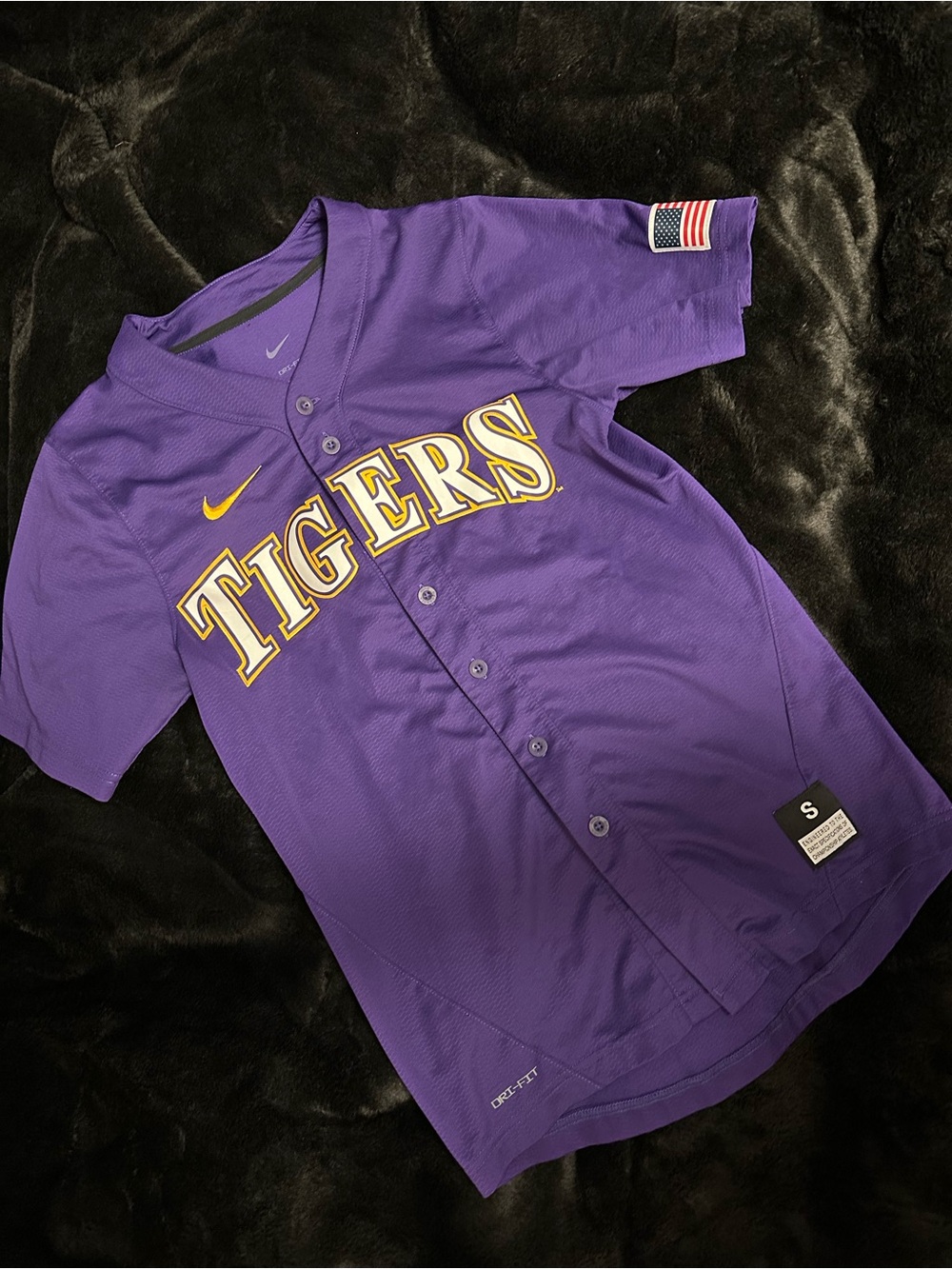 Nike Authentic LSU Baseball Jersey Men's SMALL